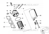 Alimentazione olio Filtro olio per BMW 635CSi