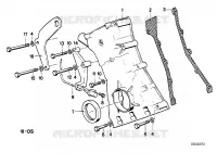 Carter della distribuz. parte inferiore per BMW 525i