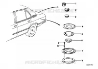 Copertura / tappo per BMW 528i