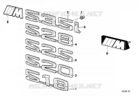 Emblemas / diciture per BMW 528i