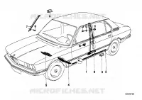 Lamierino rivestimento laterale per BMW 528i