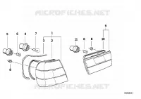 Luce posteriore per BMW 525ix