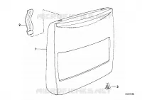 Pannello posteriore sedile per BMW 730iL