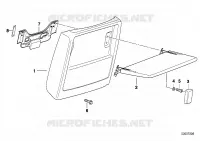Parete post.sedile/tablo ribaltabile per BMW 730iL