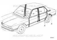 Protezione bordi/mascherine dentrata per BMW 528i