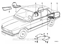 Rivestimento bagagliaio posteriore S./D. per BMW 528i