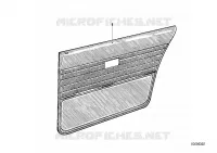 Rivestimento porta, posteriore per BMW 528i