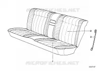 Rivestimento sedile posteriore per BMW 730iL