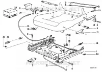 Sedile anterior.guida sedile mecc./pezzi per BMW 730iL