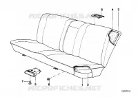 Sedile posteri.elementi singoli. per BMW 730iL