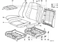 Telaio sedile anteri.mecc./elett./pezzi per BMW 730iL