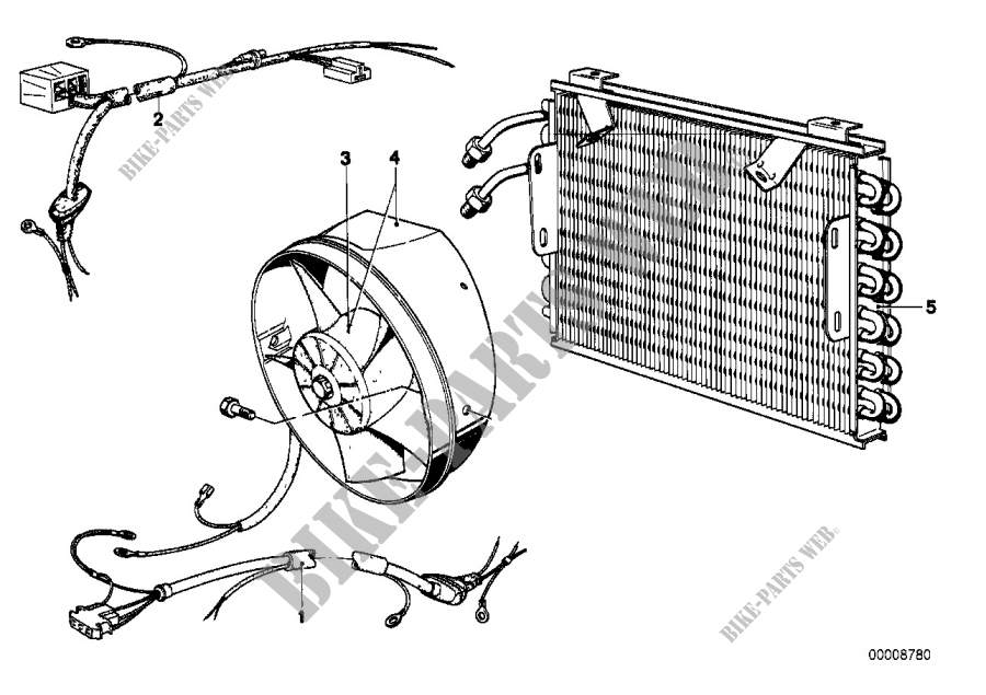 Condensatore d.condizion./soffiante supp per BMW 520i