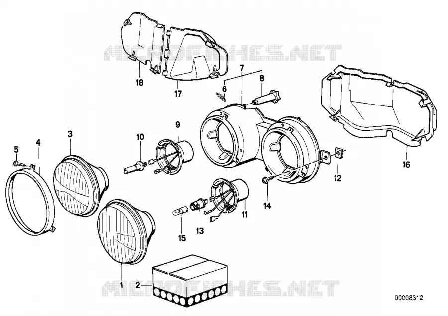Pezzi singoli per faro BMW BMW Serie 3 1975 320 M 320