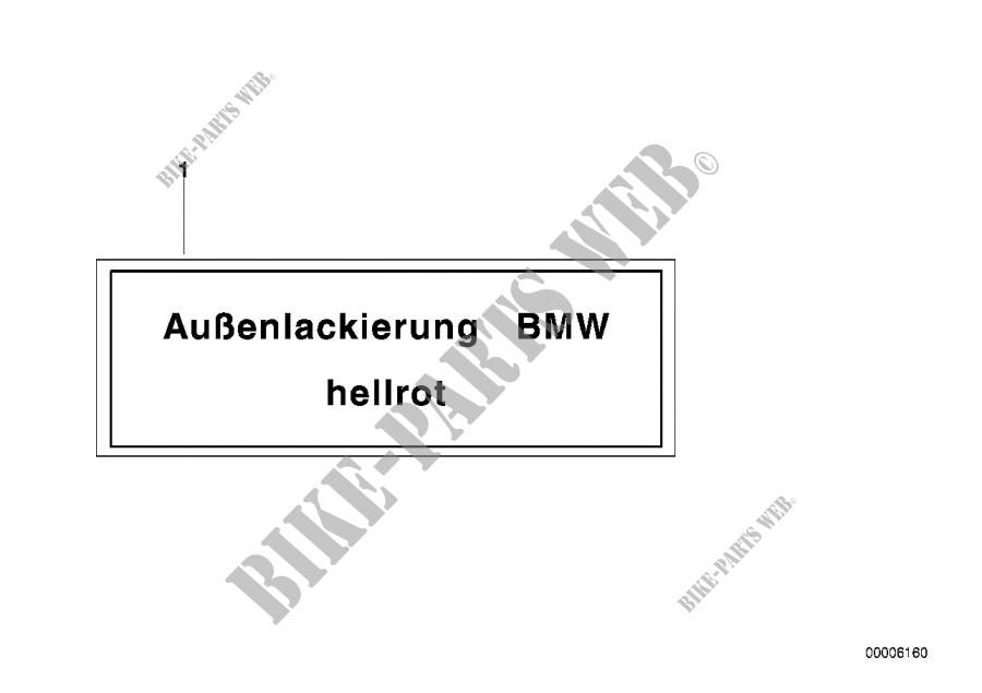 Targa vernice externa di tinta unita per BMW 318is