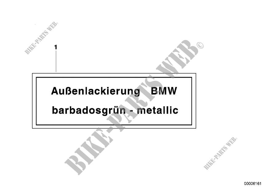 Targa vernice externa metallico per BMW 628CSi