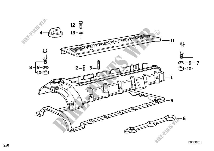 Testata/coperchio testa cilindro per BMW M3