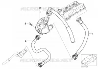 Basamento Imp. aerazione/Separatore olio per BMW 318Ci
