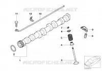 Cdo valvole, albero a camme, scarico per BMW 320i
