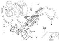 Comando a depressione motore turbo comp. per BMW 330d