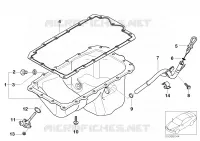 Coppa dellolio/indica.d.livello del.oli per BMW 316ti