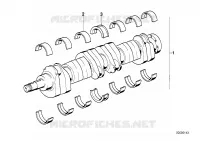 Manovel albero a gomi.con gusci d.cusci. per BMW 635CSi