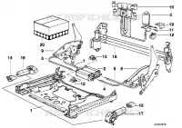 Sedile anterio.guida sedile elett./pezzi per BMW 730iL