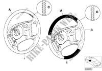 Volante individ. cuoio airbag smart per BMW 740iLP