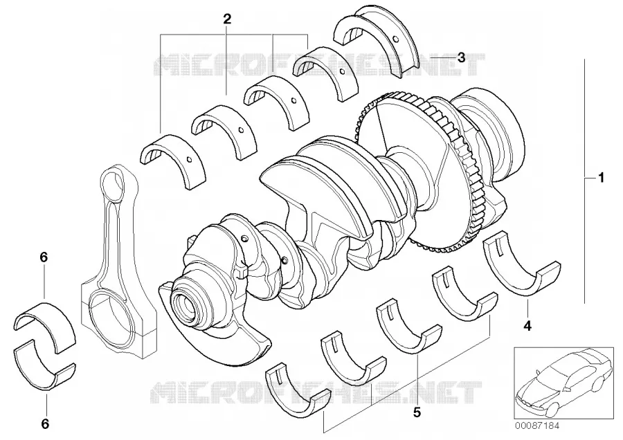 Manovel-albero a gomi.con gusci d.cusci. BMW BMW Serie 3 2000 318i N 318i