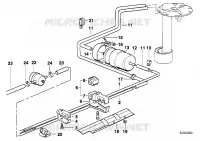 Alimentazione carburante/filtro singolo per BMW 525ix