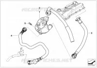 Basamento Imp. aerazione/Separatore olio per BMW 320i