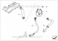 Basamento Imp. aerazione/Separatore olio per BMW 118i