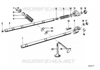 Comando delle valvole bilanciere/valvole per BMW 635CSi