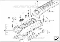 Coperchio testa cilindro per BMW 320i