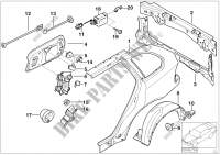 Fiancata/rivestimento posteriore per BMW X5 4.4i