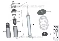 Pezzi montab.di montante mollegg. post. per BMW Z4 3.0si
