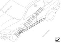 Postmontaggio predellino alluminio per BMW X5 40dX