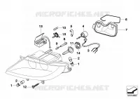 Singoli particolari faro allo xeno per BMW Z4 3.0si