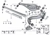 Supporto assale posteriore/sospens.ruote per BMW Z4 3.0si