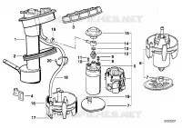 Trasm.a tubo dimmers.serbatoio plastica per BMW 525ix