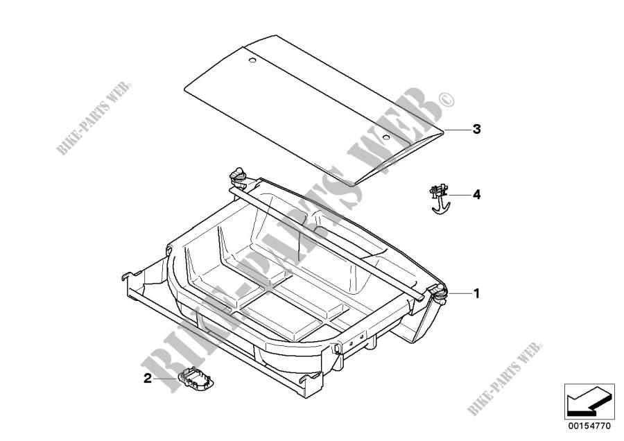 Cassetto bagagliaio / box ribaltabile per BMW 318d