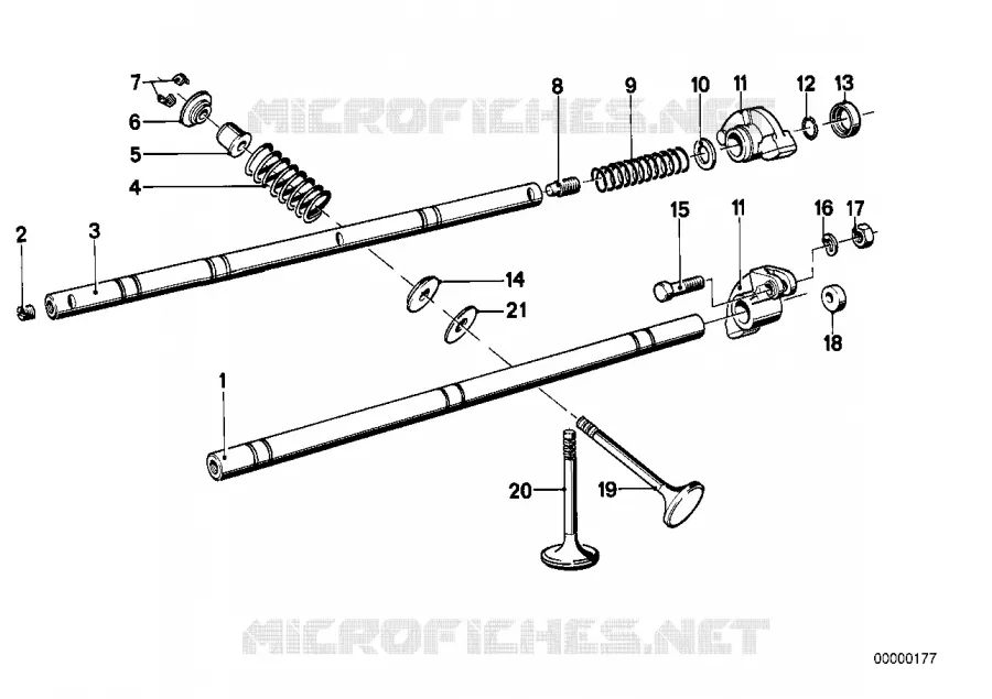 Comando delle valvole-bilanciere/valvole BMW BMW Serie 5 1981 525i M 525i