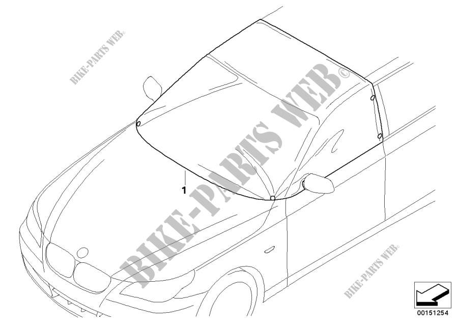 Foderina protez. parabrezza/finestrino per BMW 318d