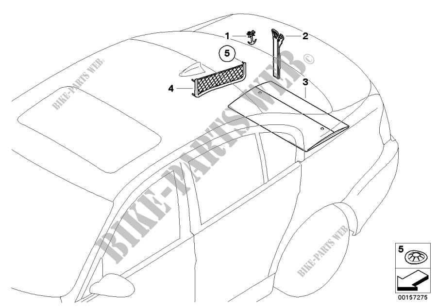 Montaggio posaoggetti vano bagagliaio per BMW 318d