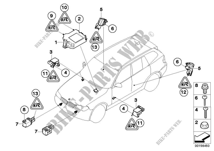 Pezzi elettrici airbag per BMW X5 3.0d