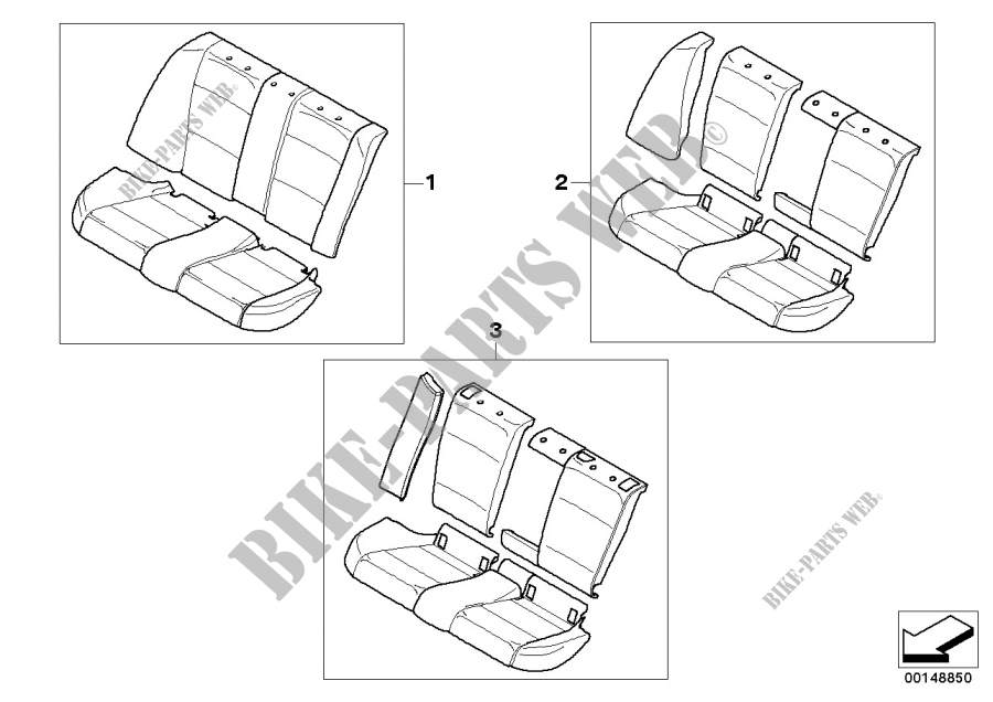 Postmontaggio pelle  sedile posteriore per BMW 318d