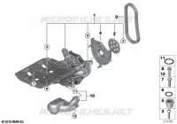 Alimentazione olio/Pompa olio c azionam. per BMW 520d