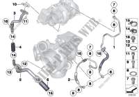 Alimentazione olio turbocompressore per BMW X6 40dX