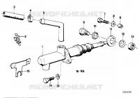 Cilindro premente frizione per BMW 628CSi