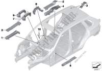 Coperture cablaggio/Passacavi per BMW X5 M 2008