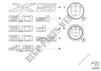 Emblemas / diciture per BMW X5 M